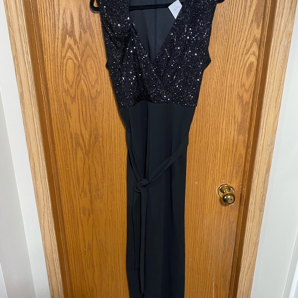 Sequin Wide Leg Jumpsuit